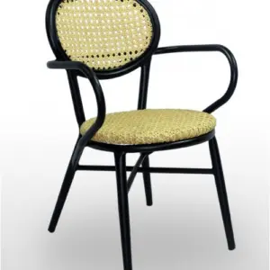 Sillón armazón de aluminio 28x2 con asiento y respaldo imitación rejilla AVIÑON