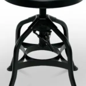 Taburete tipo industrial con asiento regulable BRANDEBURGO BAJO