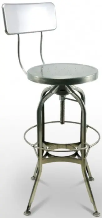 Taburete tipo industrial con asiento regulable NUREMBERG