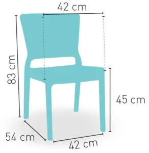 Silla monoblock inyección polipropileno imitación rattan MIKONOS