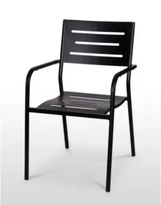 Sillón armazón, asiento y respaldo en aluminio ANDALUCÍA