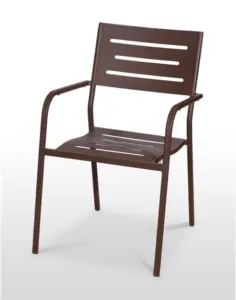 Sillón armazón, asiento y respaldo en aluminio ANDALUCÍA