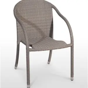 Sillón estructura aluminio acabado tejido rattan NERJA