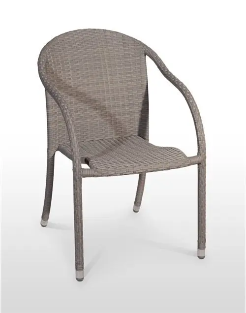 Sillón estructura aluminio acabado tejido rattan NERJA