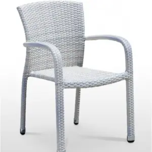 Sillón estructura aluminio acabado tejido rattan NARBONA