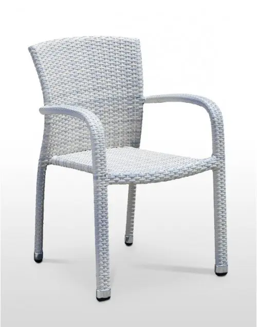 Sillón estructura aluminio acabado tejido rattan NARBONA