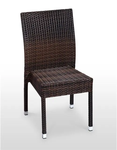 Silla estructura aluminio rattan sintético trenzado 4 hilos NANCY