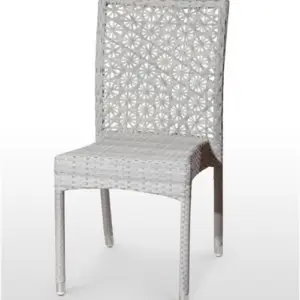 Silla estructura aluminio rattan sintético trenzado 4 hilos NANCY DELUXE