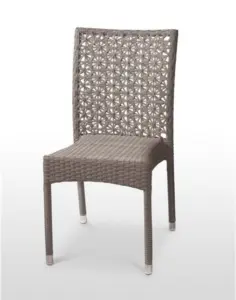 Silla estructura aluminio rattan sintético trenzado 4 hilos NANCY DELUXE