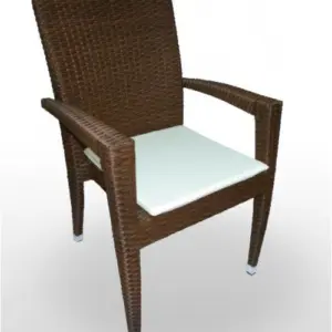Sillón estructura aluminio rattan sintético trenzado 4 hilos PROVENZA