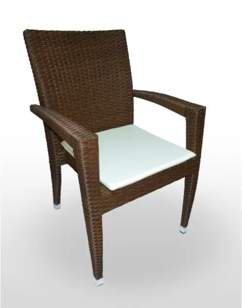 Sillón estructura aluminio rattan sintético trenzado 4 hilos PROVENZA