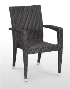 Sillón estructura aluminio rattan sintético trenzado 4 hilos PROVENZA