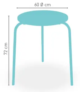 Mesa armazón de aluminio CASABLANCA 1