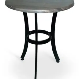 Mesa armazón aluminio acabado negro BAVIERA-3 NEGRO