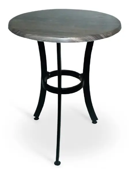 Mesa armazón aluminio acabado negro BAVIERA-3 NEGRO