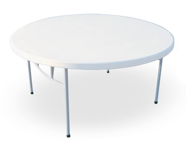 Mesa estructura plegable tubo acero epoxi MESA CATERING CIRCULAR 2