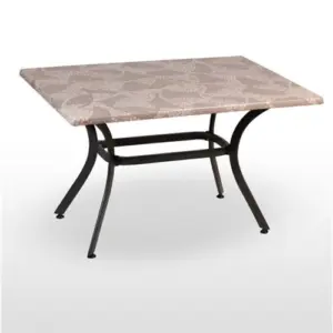 Mesa armazón aluminio acabado negro BAVIERA-R NEGRO