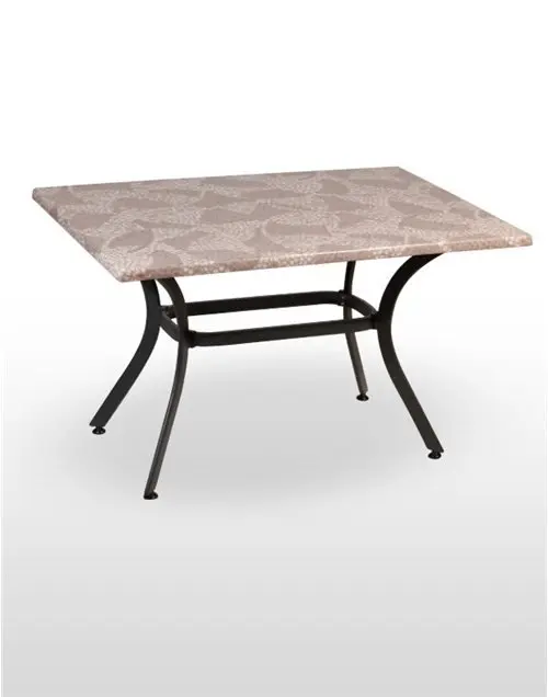 Mesa armazón aluminio acabado negro BAVIERA-R NEGRO