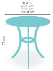 Mesa armazón aluminio acabado gris BAVIERA-3 GRIS