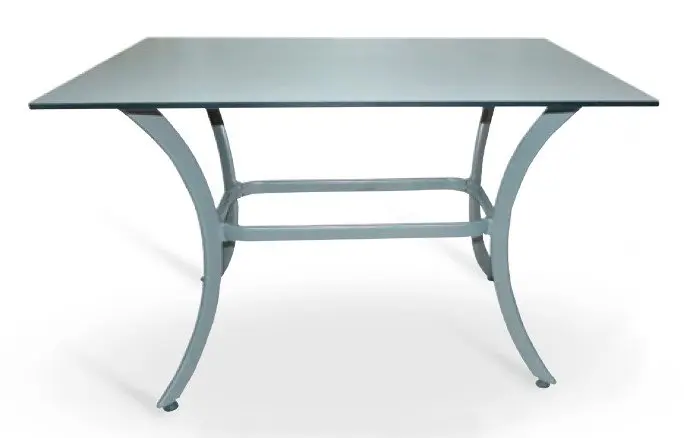 Mesa armazón aluminio acabado gris BAVIERA-R GRIS