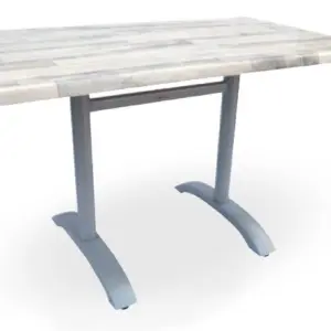 Mesa pie fundición aluminio opción plegable ROMA-R