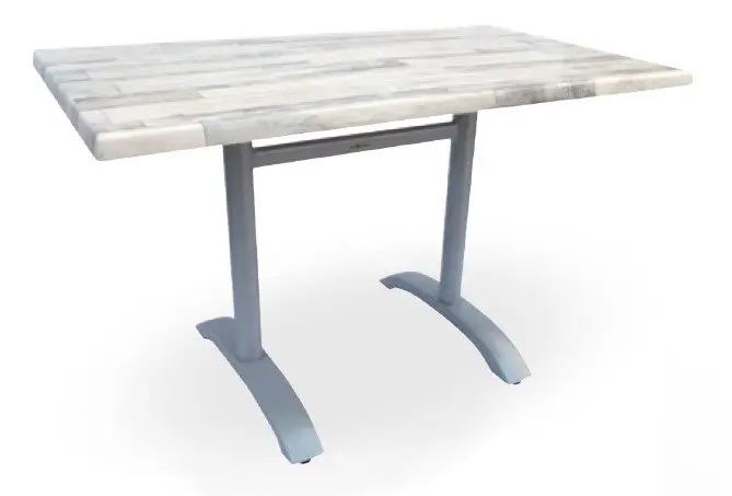 Mesa pie fundición aluminio opción plegable ROMA-R