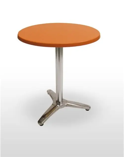 Mesa pie fundición aluminio brillo opción plegable ATLANTA-3