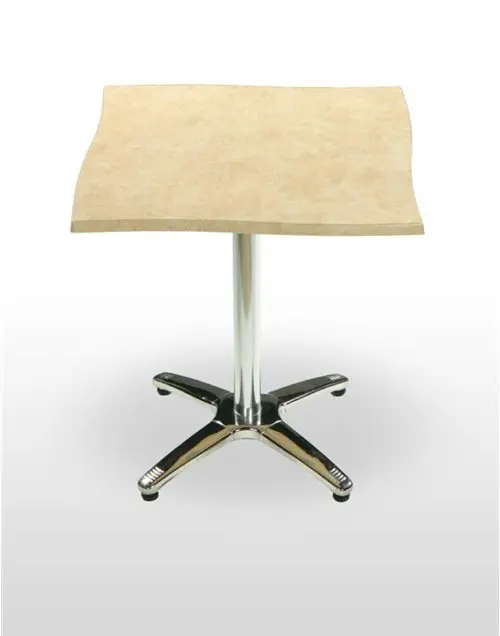 Mesa pie fundición aluminio brillo opción plegable ATLANTA-4