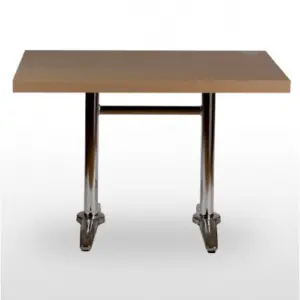 Mesa pie fundición aluminio brillo opción plegable ATLANTA-R