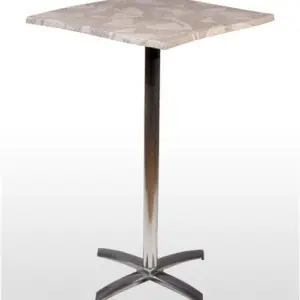 Mesa pie fundición aluminio brillo 2 pies regulables PISA-H ABATIBLE