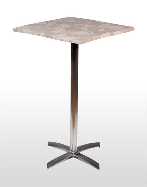 Mesa pie fundición aluminio brillo 2 pies regulables PISA-H ABATIBLE