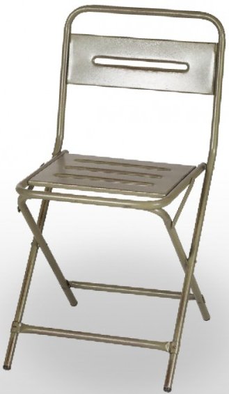 Silla con asiento y respaldo en chapa acanalada HABANA