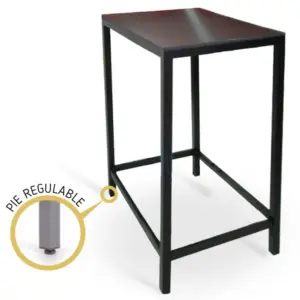 Mesa armazón aluminio acabado epoxi DECO-H-C-R ALU EPOXI