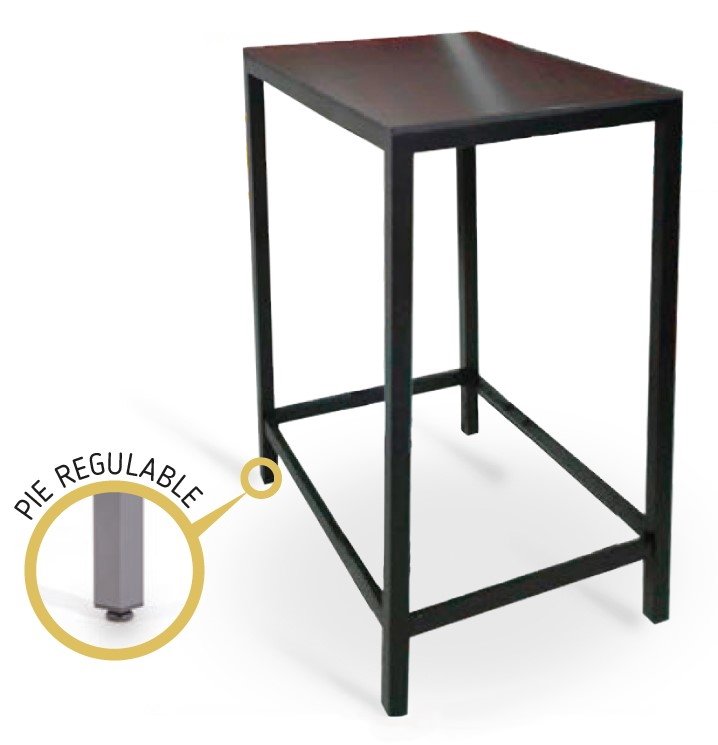 Mesa armazón aluminio acabado epoxi DECO-H-C-R ALU EPOXI