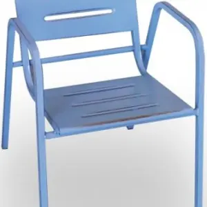 Sillón apilable con asiento y respaldo en chapa acanalada SILLÓN VERACRUZ