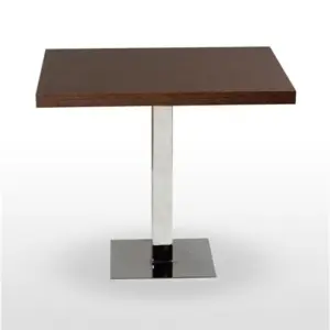 Mesa pie acero cromado PICASSO-CROMO 40X40