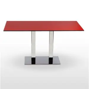 Mesa pie acero cromado PICASSO-CROMO 70X40