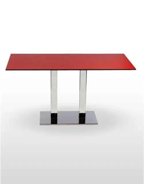 Mesa pie acero cromado PICASSO-CROMO 70X40