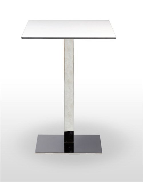 Mesa alta pie acero cromado PICASSO-H CROMO 60X40