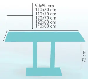 Mesa pie acero cromado columna rattan PICASSO-CR 70X40R