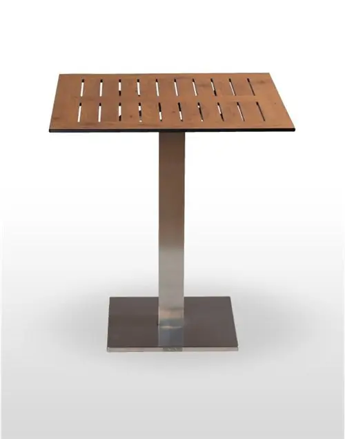 Mesa pie acero inoxidable PICASSO-INOX 40X40