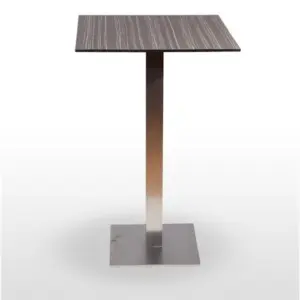 Mesa alta pie acero inoxidable PICASSO-H INOX 40X40