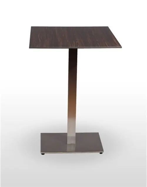 Mesa alta pie acero inoxidable PICASSO-H INOX 60X40