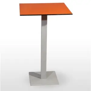 Mesa alta pie epoxi blanco, gris o negro PICASSO-H EP 40X40
