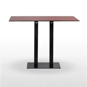Mesa alta pie epoxi blanco, gris o negro PICASSO-H EP70X40