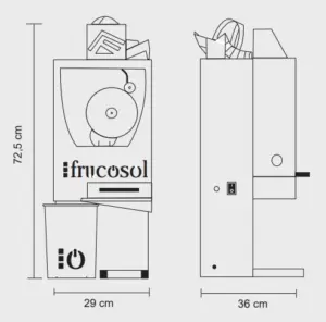 Exprimidora de zumos Automática Modelo FCOMPACT FRUCOSOL