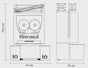 Exprimidora de zumos Automática Modelo FCOMPACT FRUCOSOL