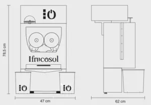 Exprimidora de zumos Automática Modelo FCOMPACT FRUCOSOL