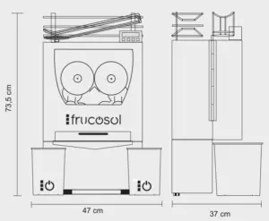 Exprimidora de zumos Automática Modelo FCOMPACT FRUCOSOL