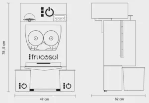Exprimidora de zumos Automática Modelo FCOMPACT FRUCOSOL
